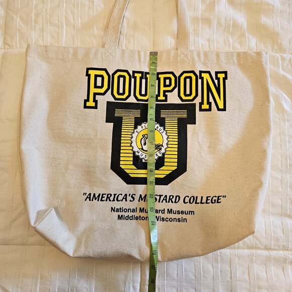 Mustard Museum Reusable Shopping Tote Bag "Poupon U-America's Mustard College" - Picture 6 of 7